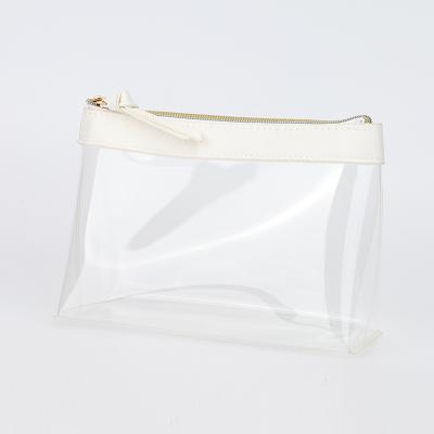 China High Capacity Make Up Bag Set Travel Durable Clear PVC Small Cosmetic Bag Transparent Clear Cosmetic Bag for sale
