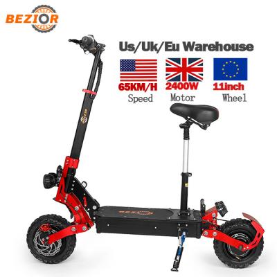 China New Adult Bezior S2 Fast Speed 65km/h Electric Scooter Foldable E-scooter Electric Scooter Aluminum Alloy Scooter Electric Scooter-Electric Scooter- 2400w With Seat for sale