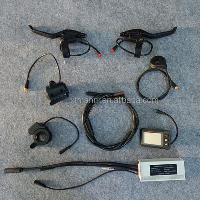 China 5speed thumb PITCH light& horn electric bicycle conversion 36V250W350W500W SJEBIKE conversion kits waterproof cable controller display for sale
