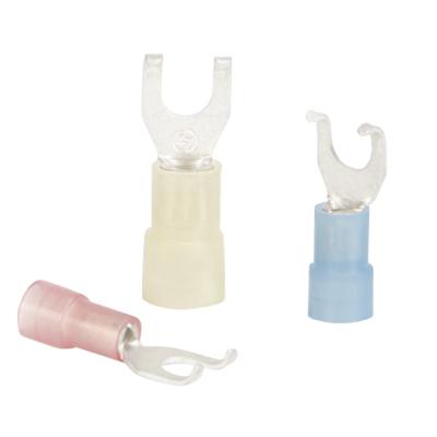 China FSNV Terminals Fork Copper Nylon Insulated Nylon Convex Terminal for sale