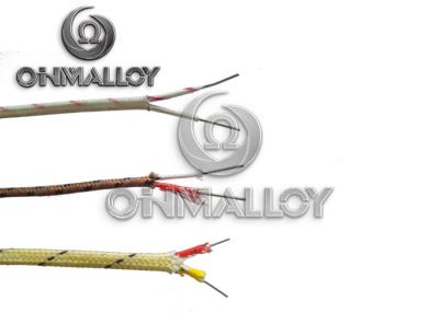 China Alambre de alta temperatura 1.3m m de la extensión del termopar de NiCr/de Nial x 2 tipo K del AWG 16 en venta