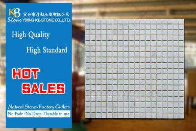 China 12 x 12 Inch Carrara Mosaic Wall Tiles Polished Wall Flooring Sheet for sale