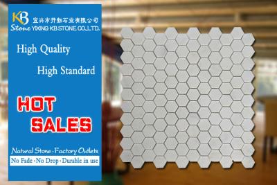 China Small Black And White Marble Tiles White Marble Interior Exterior for sale