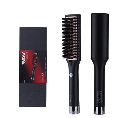 China Hair Styler V590 Fast High Quality 360 Rotation Constant Temperature Magic Fast Four Speed Hair Straighten Comb Brush Electric Private Label for sale