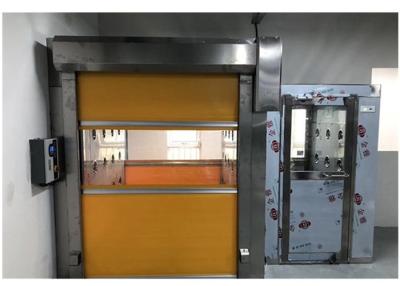 중국 고속 PVC 롤러 문을 가진 청정실 입구 공기 샤워 갱도 판매용