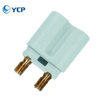 China Plug Electrical Horoscope 2.35 Terminal Parts Exposed Internal Frame Integrated Flame Retardant Two-Core Power Cord Tail for sale