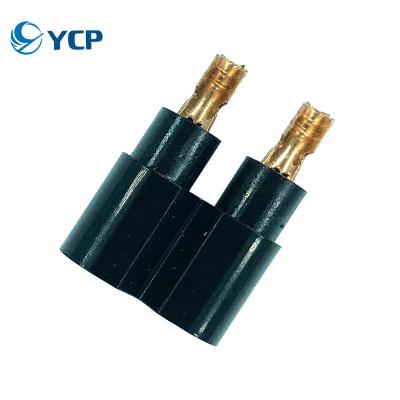 China 2.35 Electrical Plug Terminal Parts Exposed Internal Frame Integrated Flame Retardant Two-Core Power Cord Tail for sale
