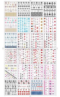 China Temporary Water Transfer Paper Nail Tattoo Sticker for sale