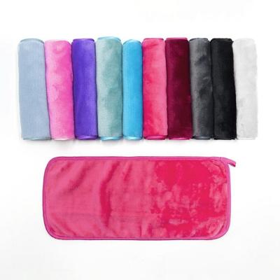 China 20x40cm Magic Makeup Remover Cloth Microfiber Flannel Quick Drying for sale