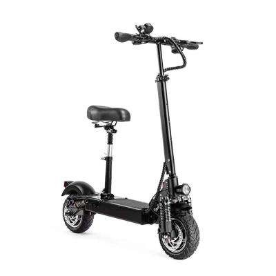 China Best Sales 2000w Unisex Motor 52V 24Ah Dual Motor Lithium Battery Folding E-scooter With Seat for sale