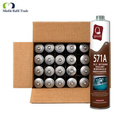 China MH571A Windshield Sealant For Dealerships Black Auto Car Glass Window PU Mastic Caulk Sealant for sale