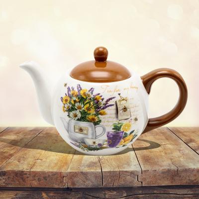 China Hotsale Sustainable Teapot Set CERAMIC TEAPOT 950ML Ceramic Tableware New Design for sale