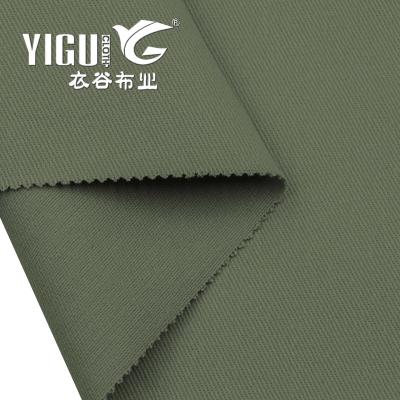 China Woven 270gsm Tear-resistant peached cotton twill spandex fabric cotton spandex 16x10+70d twill fabric for pants for sale