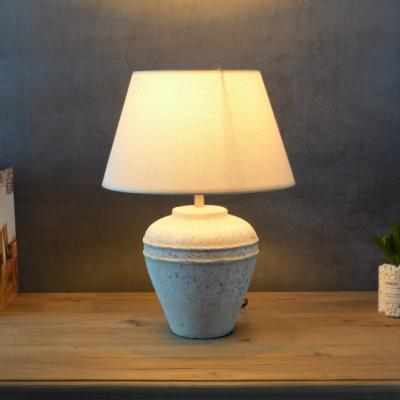 China YH Bedside Table Lamp Bedroom Table Lamps Antique Popular Elegant White Modern Decorative European Concise Home Decor With Lampshade for sale
