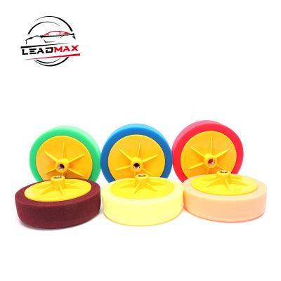 China Durable 6 Inch 150mm Sponge Polish Pads Kits Polishing Pads For Car Care Auto Detailing Foam Car Polishing Pad for sale