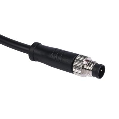 China 2P 3P 4P Electronic Waterproof Electric Field Cable Assembly Circular Automotive M8 Connector for sale