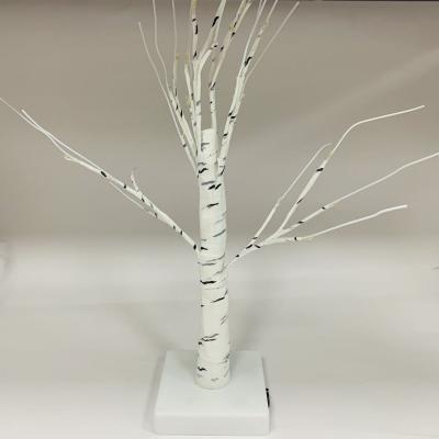 China New 24 LED Outdoor Indoor Tree Lights Home Hotel Family Decor USB Dry Cell Control Straight White Garden Street Led Tree Light for sale