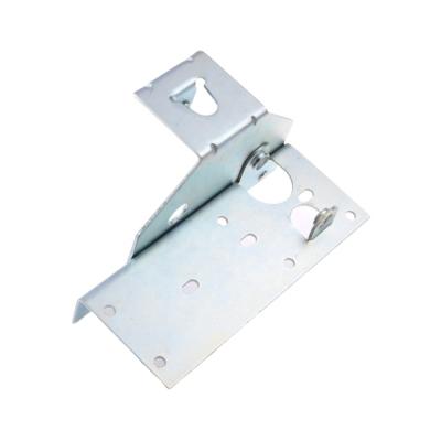 China Garage Door Hardware Gemcharm LM-H40006 Industrial Door Galvanized Aluminum Bottom Bracket 2.5/3.0mm Adjustable for sale