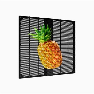 China Painéis leves Escrano de exibição de filme LED de vidro transparente interior com tamanho de gabinete de 1000 mm * 1000 mm e tiras LED à venda