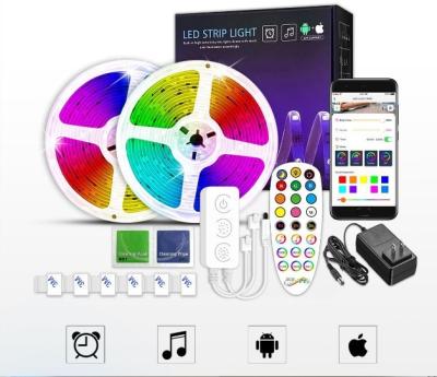 중국 주도하는 스트립 장비 와이파이 블루투스 아마존 알렉사는 집에 탄력적 RGB 주도하는 스트립을 구글검색을 합니다 판매용