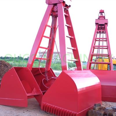 China Cubo cúbico de elevación del gancho agarrador de la cubierta 5 de la manipulación a granel del carbón en venta