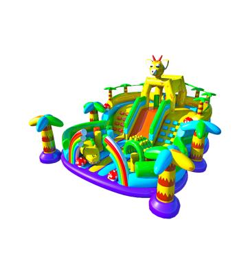 China Customized IP Colorful Children Fun Park Inflatable Slide Bouncy for sale