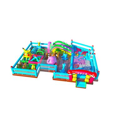China Varied Shapes Colorful Children Fun Park Inflatable Slide Bouncy for sale