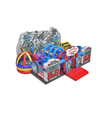 China Customized IP Colorful Children Fun Park Inflatable Slide Bouncy for sale