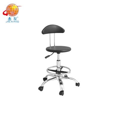 China Swivel Chair Footring Diameter350Mm Task Chair Gaslift Height 200Mm Lab Stool Anti-Static PU Chair for sale