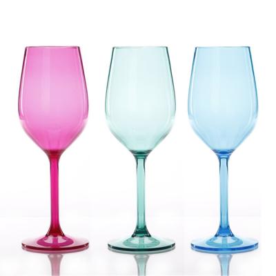 China Representation-High Price Colorful Medieval Champagne Plastic Goblet, Wine Tumbler Plastic Cup Purple Champagne Flutes for sale