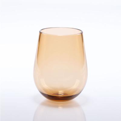 China Reusable Unbreakable Plastic Wine Cup Colorful Shatterproof Drinking Glasses Eco - Friendly for sale