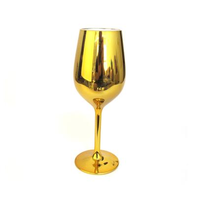 China Sustainable Stocked Cheap Acrylic Plastic Champagne Flutes Wholesale Gold for sale