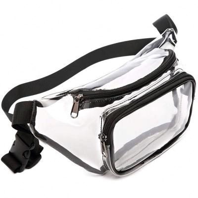 China Waterproof Cute Transparent Fanny Pack Waist Bag Clear Water Proof Wholesale PVC Waist Bag for sale