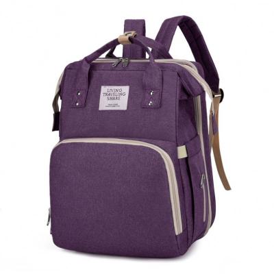 China With USB Travel Expandable Crib For Mom 1pcs/color Baby Bag Diaper Bags Mummy Bag Portable Crib Pack Multifunctional Backpack for sale