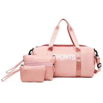 China Fashion Waterproof Foldable Sports Travel Duffel Sport Gym Bag With Compartment for sale