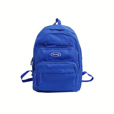 China Women Waterproof Casual Satchel Solid Color Waterproof School Bags For Girls College Large Capacity Oxford Backpacks For On The Go for sale