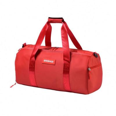 China New Cheap Custom Logo Polyester Travel Fleece Waist Bag Pink Quality Sports Gym Bags for sale