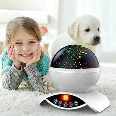 China Eco-friendly Amouhom Star Light Rotating Remote Control Night Led Lamp Christmas Night Light Star Sky Head Projector for sale