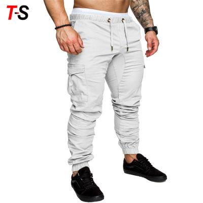 China Multi-pocket mid waist woven fabric loose pants men's anti-pilling sports casual pants for sale