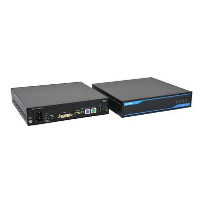 China Industrial PS/2 USB2.0 Dual Monitor 1080P 500m 20km 80km DVI HDMI KVM Extension via Fiber AX100F for sale