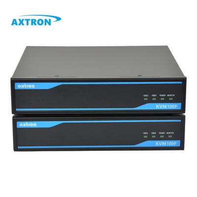 China Industrial PS/2 USB2.0 Dual Monitor 1080P 500m 20km 80km Fiber Optic HDMI DVI KVM Extender AX100F for sale