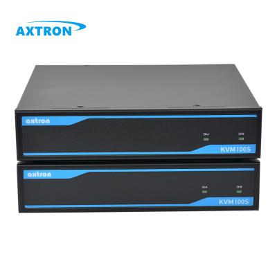 China Industrial Dual Monitor USB2.0 Cascade Type 1080P KVM Switch Extension 500m 20km 80km HDMI VGA KVM Via Fiber AX100S for sale