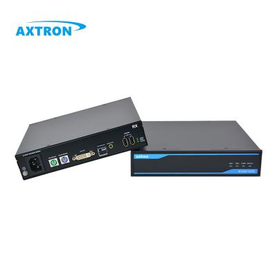 China PS/2 USB2.0 DVI 1U KVM Industrial Single Monitor Rack Mount 1080P 60Hz 500m 20km Supplement Over Fiber AX100D for sale