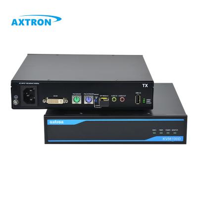 China FullHD 500m Industrial Single Long Distance KVM Fiber 20km Monitor PS/2 DVI Supplement For Railway CTC AX100D for sale