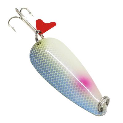China JIEMI OEM New style 17.5g Bass Fishing Lures Spoon Fixture For Colorful Hard Bait Skirt Water Monster Sequins Long Shot Type NPO5-5 for sale