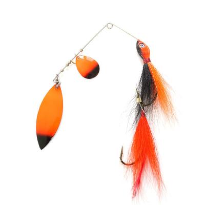 China Metal JIEMI OEM New style 36g Fishing Bait Spinner Spoon Fish Lure Metal Blades Composite Rotating Sequins for sale