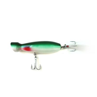 China Wood Baits JIEMI OEM New style 11.25cm 30g 24.75cm 55g 27cm 90g Popper Fishing Lures Topwater Saltwater Tackle Big Poppers for sale