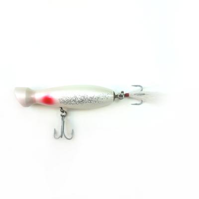 China Wood Baits JIEMI OEM New style 11.25cm 30g 24.75cm 55g 27cm 90g Popper Floating Lure Fishing Lures Baits Top Water woodiness bait for sale