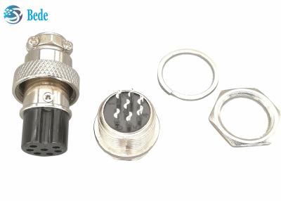China 7 Pin Gx 16 conectores del conector M16 de la aviación tapan y los sistemas del zócalo para el tránsito del carril en venta