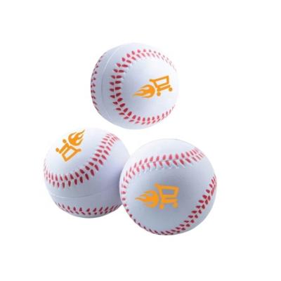 China Squeezable Hot Selling Custom Logo Printed PU Foam Stress Baseball for sale